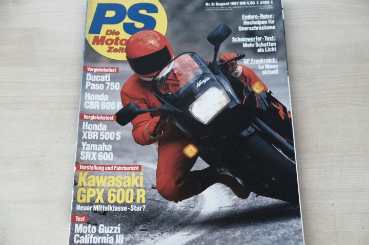 Deckblatt PS Sport Motorrad (08/1987)